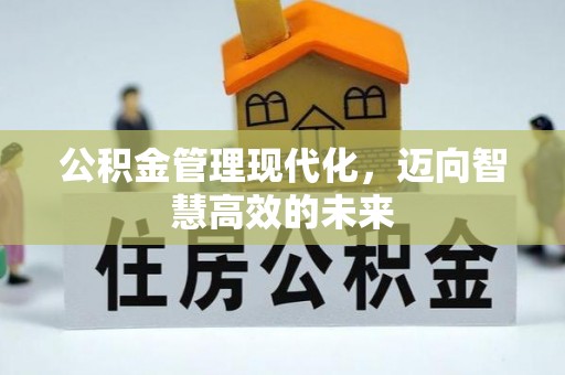封丘公积金管理现代化，迈向智慧高效的未来
