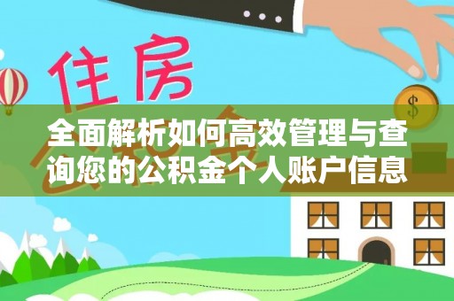 封丘全面解析如何高效管理与查询您的公积金个人账户信息