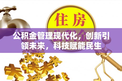 封丘公积金管理现代化，创新引领未来，科技赋能民生