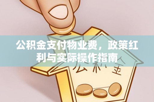 封丘公积金支付物业费，政策红利与实际操作指南